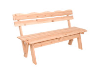 Gartenbank Rangun 150 cm – 3-Sitzer Holzbank aus...