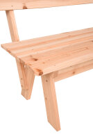 Gartenbank Rangun 150 cm – 3-Sitzer Holzbank aus...