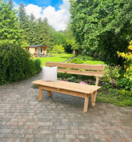 Gartenbank Rangun 150 cm – 3-Sitzer Holzbank aus Spießtanne