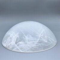 Alabasterglas weiß Ø224 mm H78 mm 22 mm Öffnung G9 Ersatzglas Lampenglas Leuchtenglas Glasabdeckung für G9 Leuchten Alabaster Optik