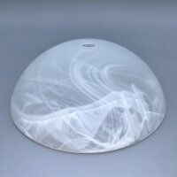 Alabasterglas weiß Ø224 mm H78 mm 22 mm Öffnung G9 Ersatzglas Lampenglas Leuchtenglas Glasabdeckung für G9 Leuchten Alabaster Optik