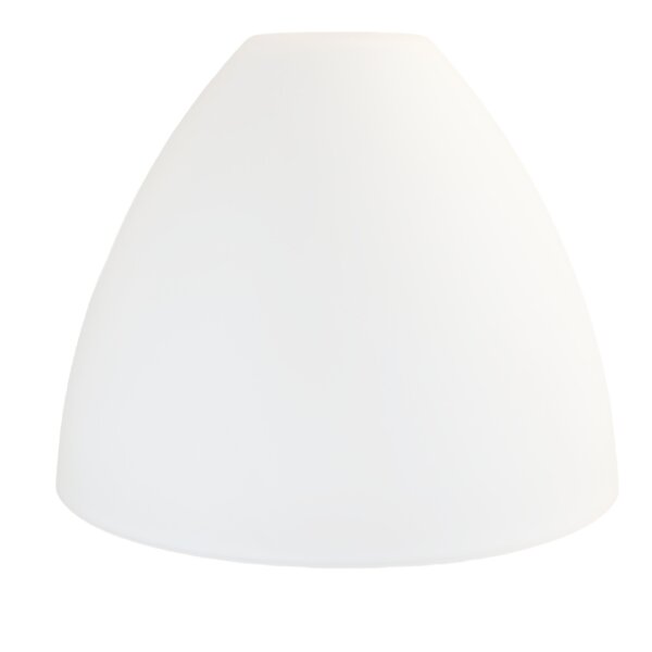 Ersatzglas opal matt weiß Ø200 mm H157 mm 42 mm Öffnung E27 Lampenglas Leuchtenglas