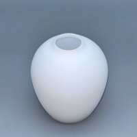 Glas opal matt weiß Ø100 mm H114 mm E14 Ersatzglas Lampenglas Leuchtenglas