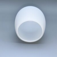 Glas opal matt weiß Ø100 mm H114 mm E14 Ersatzglas Lampenglas Leuchtenglas