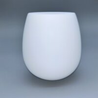 Glas opal matt weiß Ø100 mm H114 mm E14 Ersatzglas Lampenglas Leuchtenglas