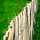 Staketenzaun Gartenzaun Haselnusszaun 5m Holz 50cm Höhe Teichumrandung 4-6cm