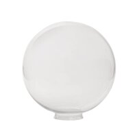 Kugelglas Lampenglas opal weiß, klar, blasen Ø 250mm Ersatzglas mit Kragen