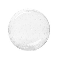 Kugelglas Lampenglas weiß klar Blasenglas Ø 25cm Ersatzglas ohne Kragen Glasschirm Lampenschirm Globus