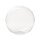Kugelglas Lampenglas weiß klar Blasenglas Ø 25cm Ersatzglas ohne Kragen Glasschirm Lampenschirm Globus