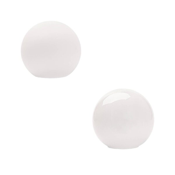 Kugelglas opal weiß matt, glänzend Ø 180 mm – Öffnung 80 mm ohne Kragen | Ersatzglas für Decken-, Wand- & Außenleuchten