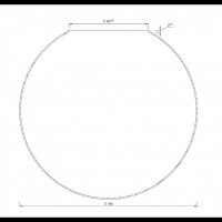 Kugelglas opal weiß matt, glänzend Ø 180 mm – Öffnung 80 mm ohne Kragen | Ersatzglas für Decken-, Wand- & Außenleuchten