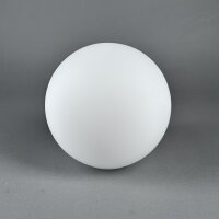Kugelglas opal weiß matt, glänzend Ø 180 mm – Öffnung 80 mm ohne Kragen | Ersatzglas für Decken-, Wand- & Außenleuchten