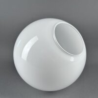 Kugelglas opal weiß matt, glänzend Ø 180 mm – Öffnung 80 mm ohne Kragen | Ersatzglas für Decken-, Wand- & Außenleuchten