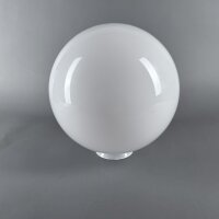 Kugelglas Lampenglas  Ø 300mm opal weiß klar Leuchtenglas mit Kragen