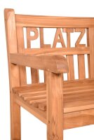 Gartenbank Platzhirsch mit Hirschkopf – 3-Sitzer...