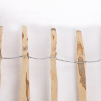 Staketenzaun Haselnusszaun Gartenzaun 5m Holz 80cm Höhe Teichumrandung 7-9cm