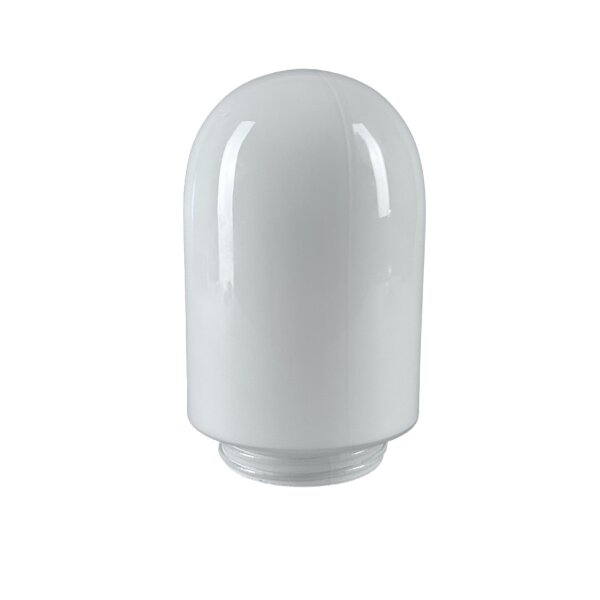 Zapfenglas Lampenglas Opal Weiß Ø110 mm Gewinde 84,5 mundgeblasen Leuchtenglas