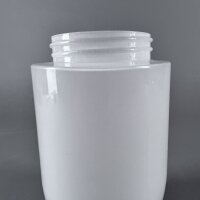 Zapfenglas Lampenglas Opal Weiß Ø110 mm Gewinde 84,5 mundgeblasen Leuchtenglas