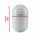 Zapfenglas Lampenglas Opal Weiß Ø110 mm Gewinde 84,5 mundgeblasen Leuchtenglas