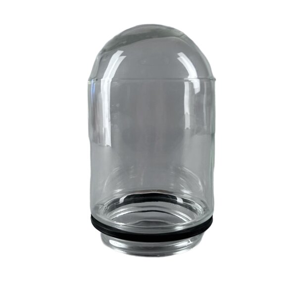 Glasschirm Zapfenglas Klar Ø100 mm Gewinde 84,5 mm Ersatzglas