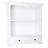 Wandregal Küchenregal Wandschrank Weiß Regal...