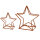 Brennholzregal Kaminholzregal  Stapelregal Design Stern rostoptik 2er Set