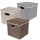 Aufbewahrungsbox Textilbox Faltbox mit Deckel Einschubkorb mit Griff