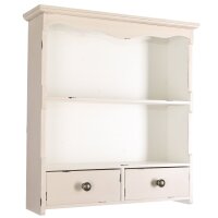 Wandregal Küchenregal Wandschrank Cremeweiß...
