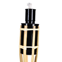 Gartenfackel Bambusfackel Ölfackel 90cm Naturfarben 10er Set Fackel