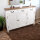 Kommode Bretagne XL Türen Holz Vintage Look creme weiß