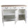 Kommode Bretagne XL Türen Holz Vintage Look creme weiß