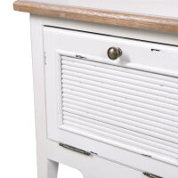 Garderobenschrank Holz creme weiß Vintage Look  Garderobe Flur Schrank Retro