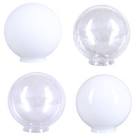 Kugelglas  m.Kragen Ø 250mm Weiß glänzend Lampenglas Ersatzglas Rund Glas Kugel