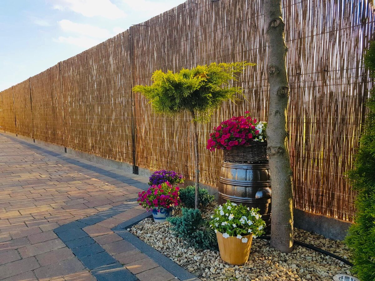Weidenmatte Sichtschutzzaun 5 M X 50 Cm – Natürlicher Wind- & Sichtschutz Für Garten & Balkon