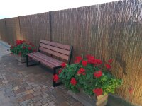 Weidenmatte Sichtschutz 120cm 3m Zaun Windschutz Sichtschutzmatte Weidenzaun