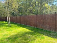 Weidenmatte Sichtschutz 140cm 5m Zaun Windschutz Sichtschutzmatte Weidenzaun
