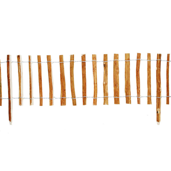 Staketenzaun mit Steckpfosten  50H 4-6cm Gartenzaun