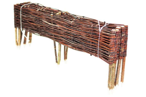 Beeteinfassung aus Weide 100/40 5er Set