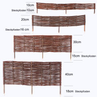 Beeteinfassung aus Weide 100/40 5er Set